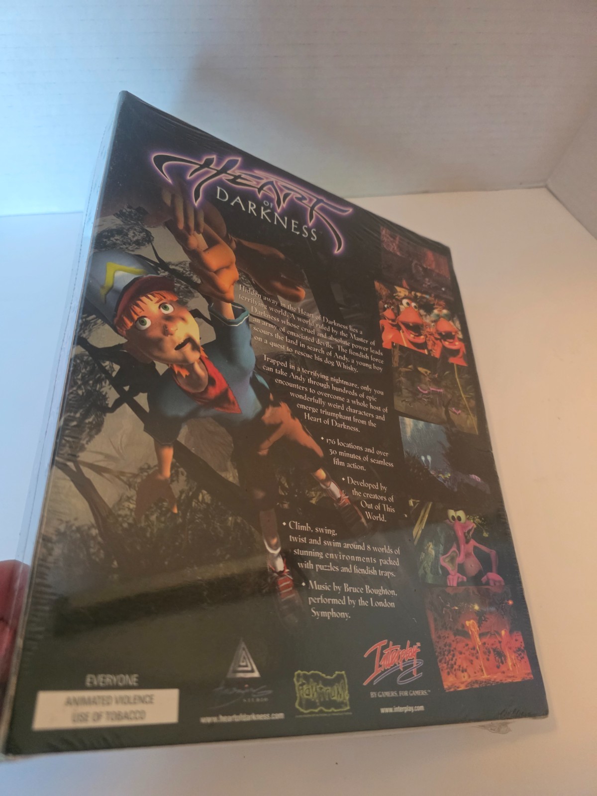Heart of Darkness Big Box PC Game Interplay 1998 Sealed Windows 95/98/NT