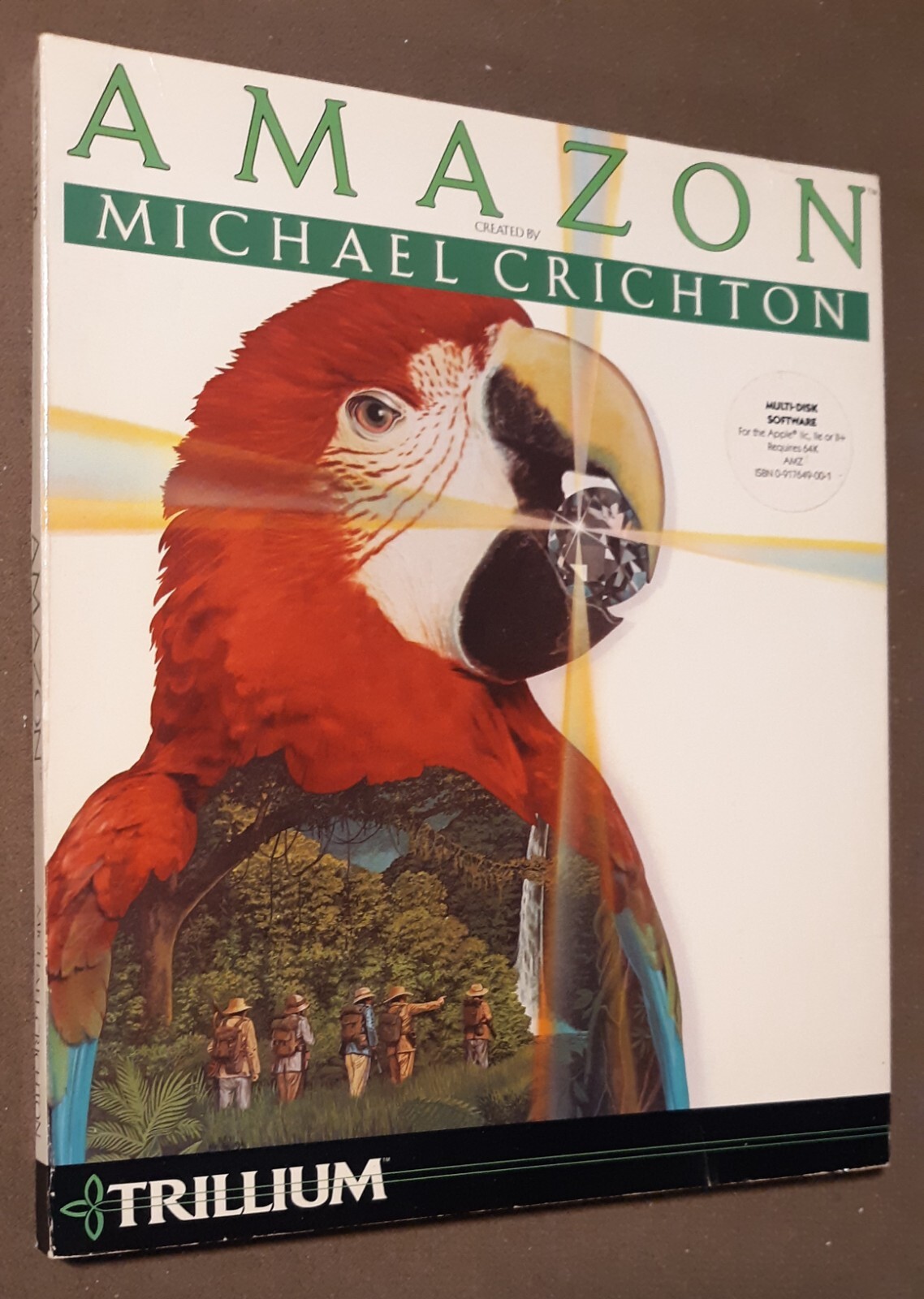 Amazon 1984 by Trillium Software for Apple II+ plus,IIe,IIc,IIgs computers