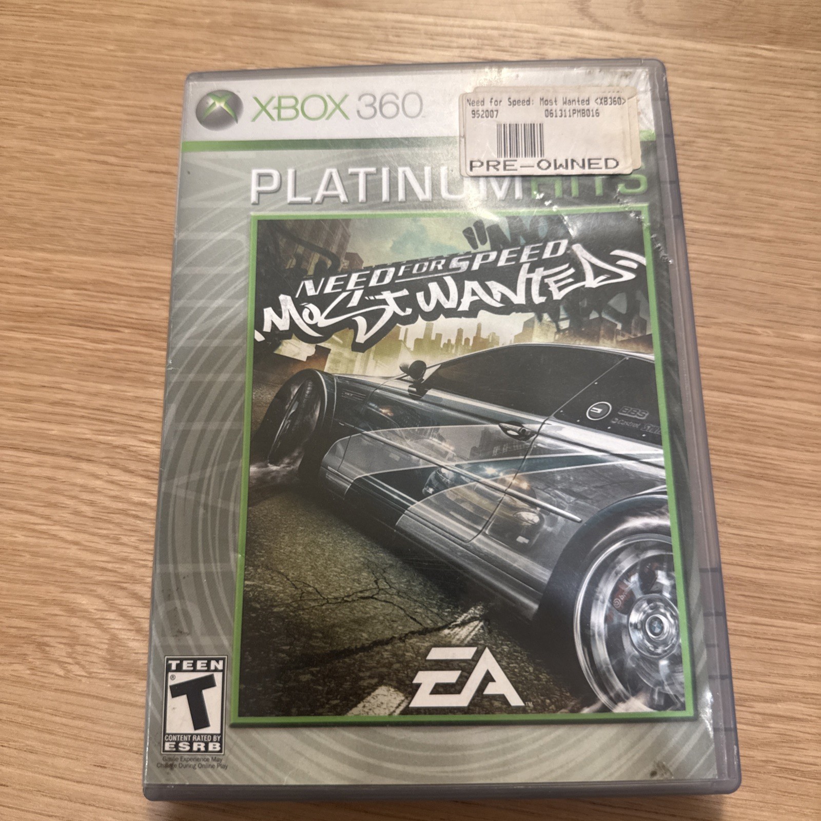 Need for Speed Most Wanted Platinum Hits (Microsoft Xbox 360, 2005) Complete