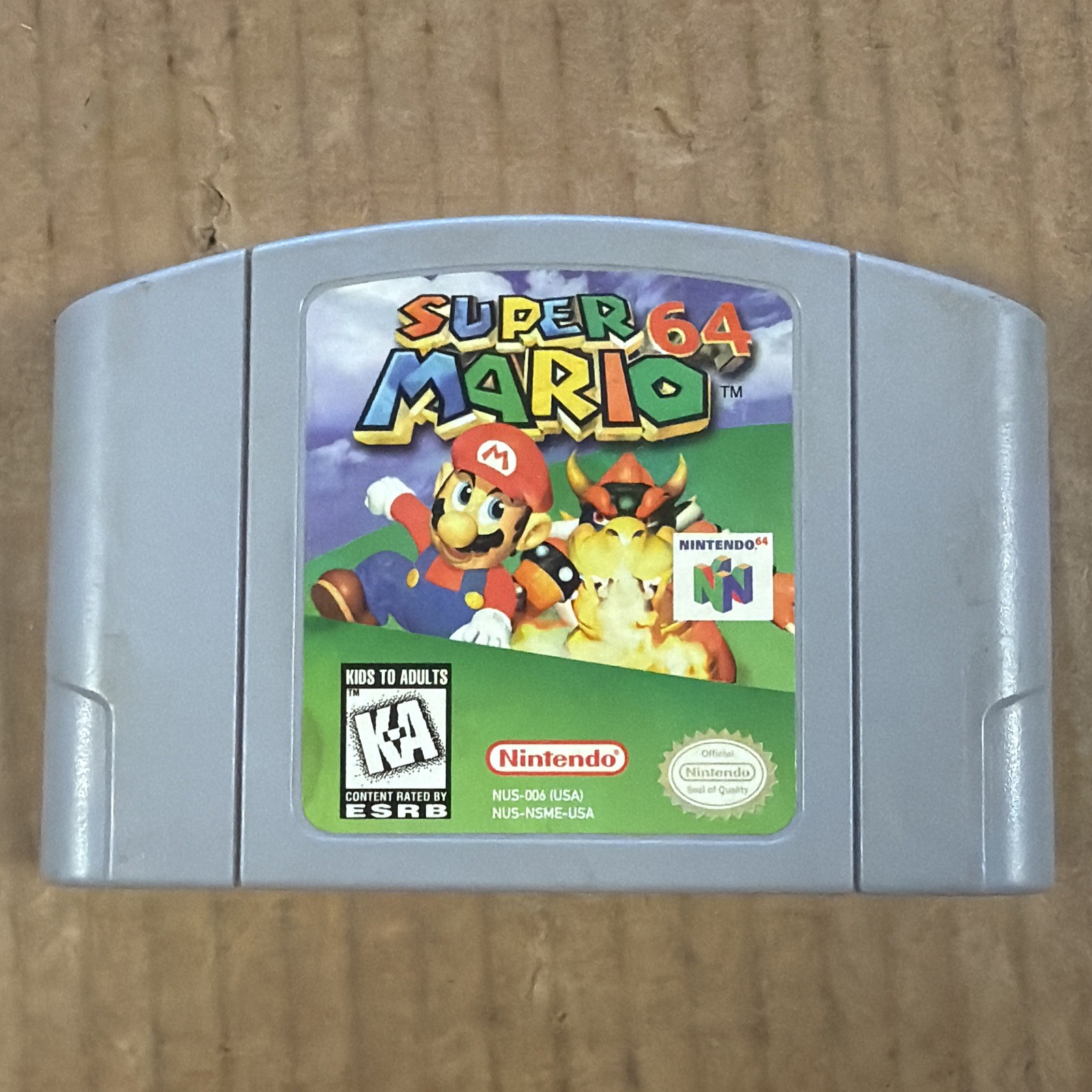 Nintendo 64 Super Mario 64 Game Cartridge Tested And Working