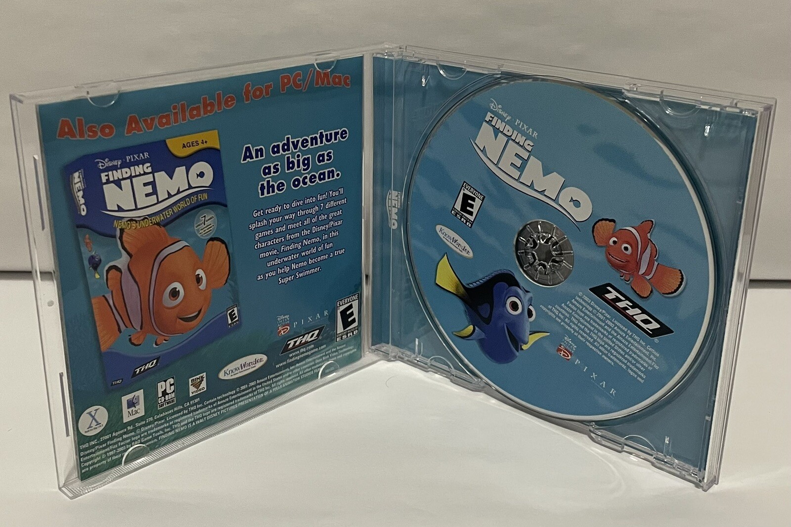 Disney Pixar Finding Nemo PC CD-Rom Software Disc 2003