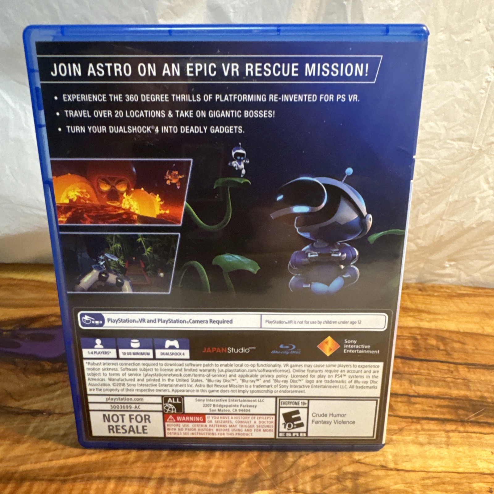 ASTRO BOT Rescue Mission – Sony PlayStation 4, 2018 – Tested PS4 PSFour – VR