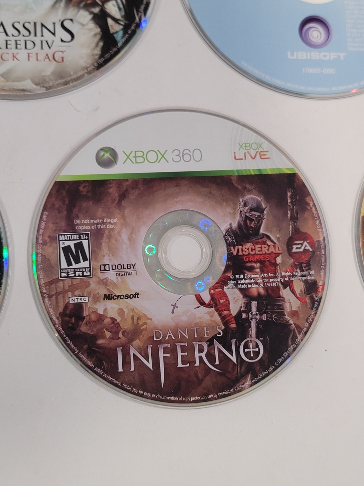 10 Loose Disc Video Game Lot – PS3, Xbox 360, Xbox One, & Wii – Smurfs, COD