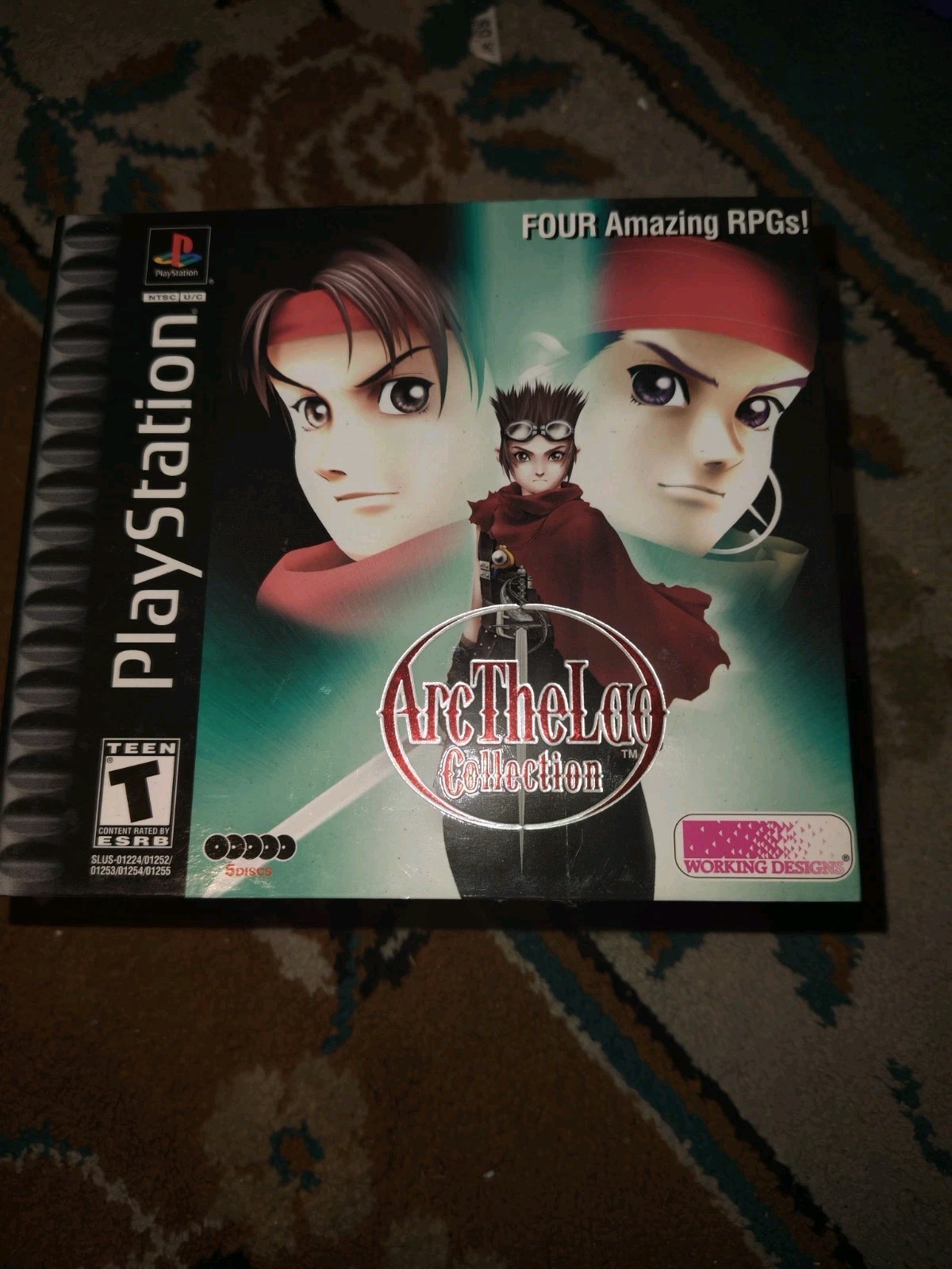 Arc the Lad Collection PS1 PlayStation 1 Sealed Working Designs 6 Disc CIB
