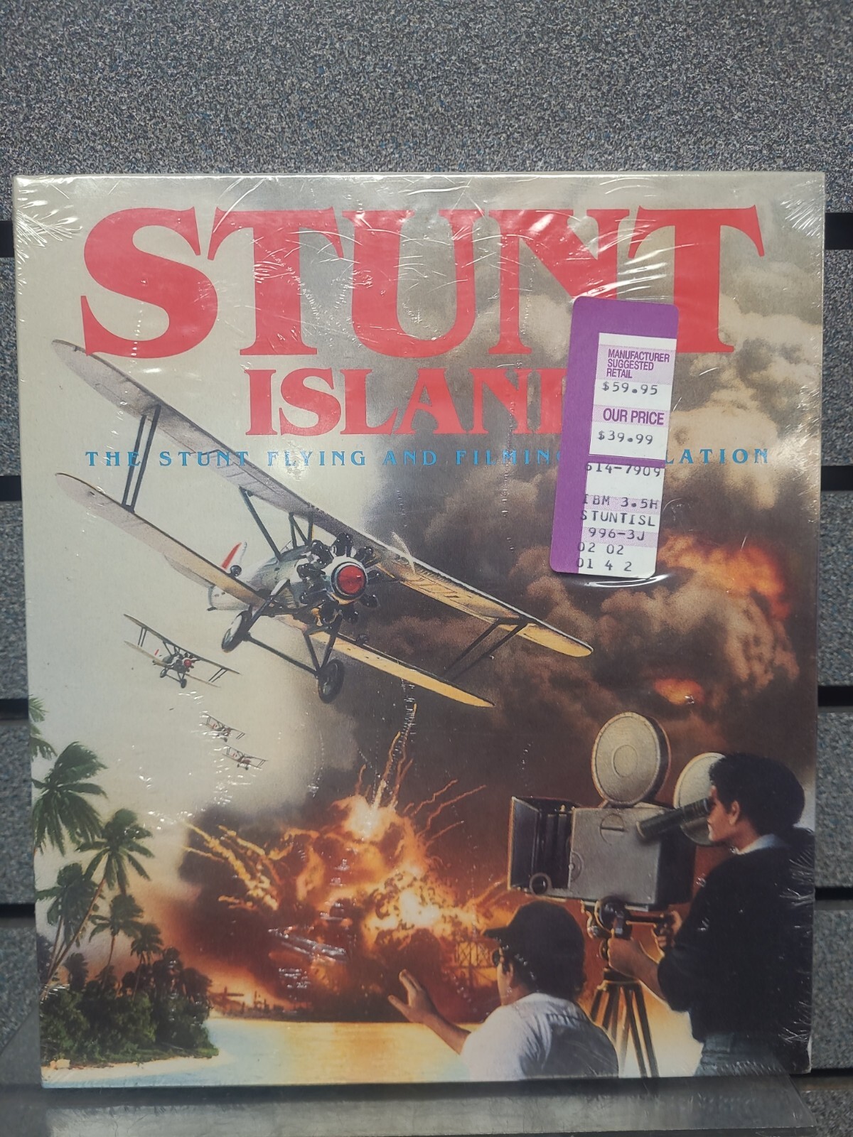 Stunt Island Disney Software | IBM-PC/Tandy 3.5 HD | New & Sealed | Ships Fast