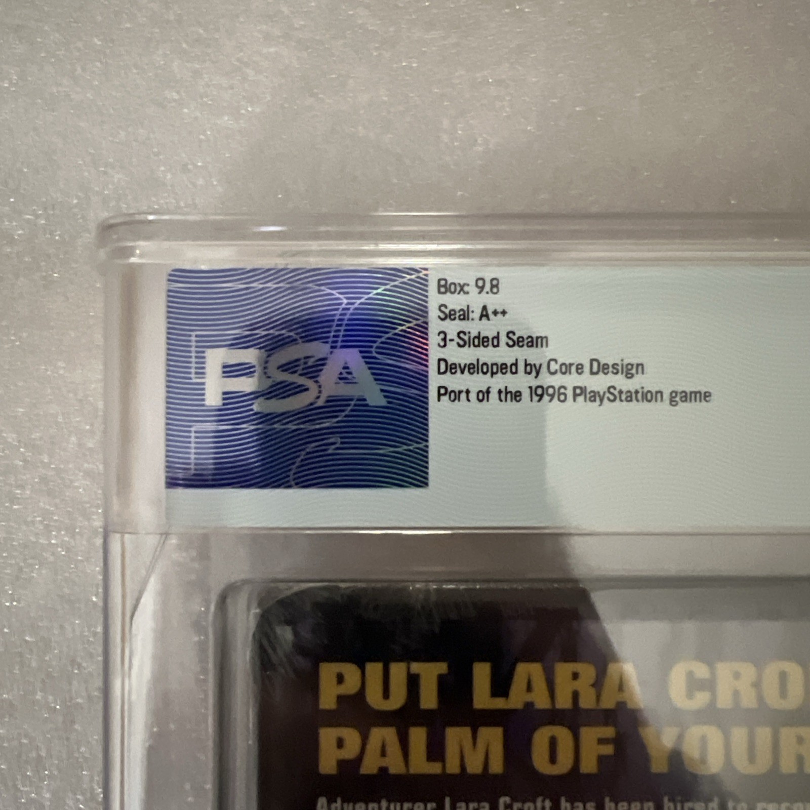 Tomb Raider – Pocket PC, 2002, Graded PSA 9.8 A++ , Very Rare, Mint