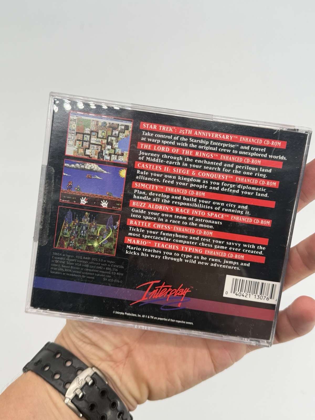 Vintage Interplay PC CD Rom Sampler Volume One Star Trek SimCity Mario Game RARE