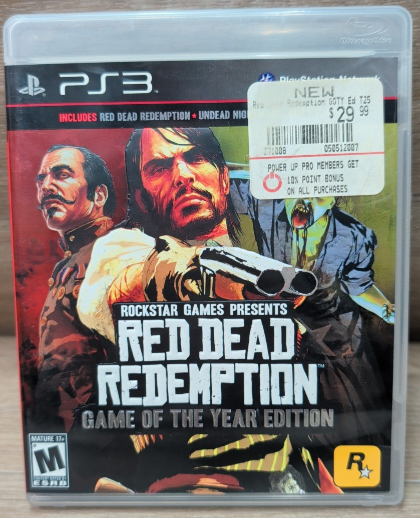 Red Dead Redemption Sony PS3 Game w/ Manual & Map Poster CIB Game of the Year