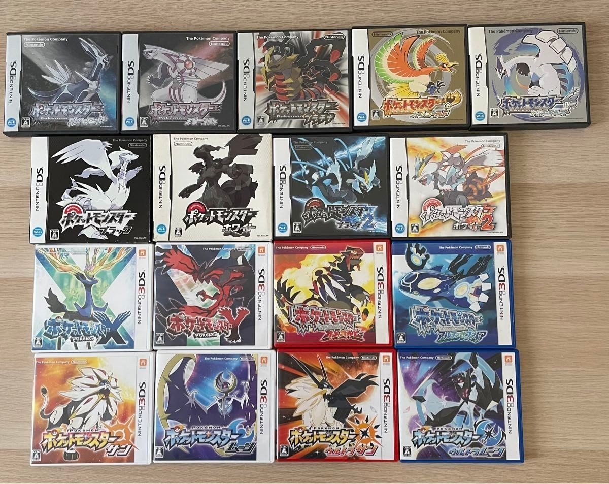 Lot 17 Pokemon DS 3DS series Complete set Nintendo DS 3DS Japan Version Tested