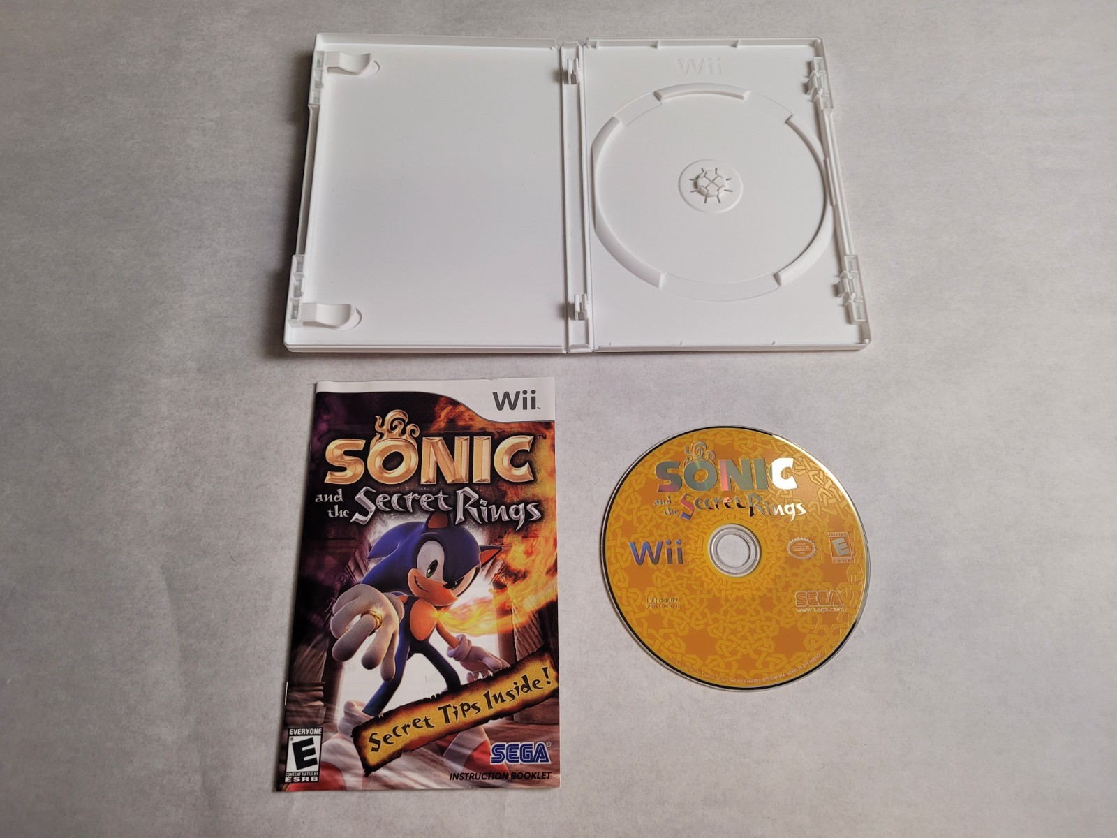 CiB USED TESTED and WORKING Sonic & The Secret Rings / Game – Nintendo Wii
