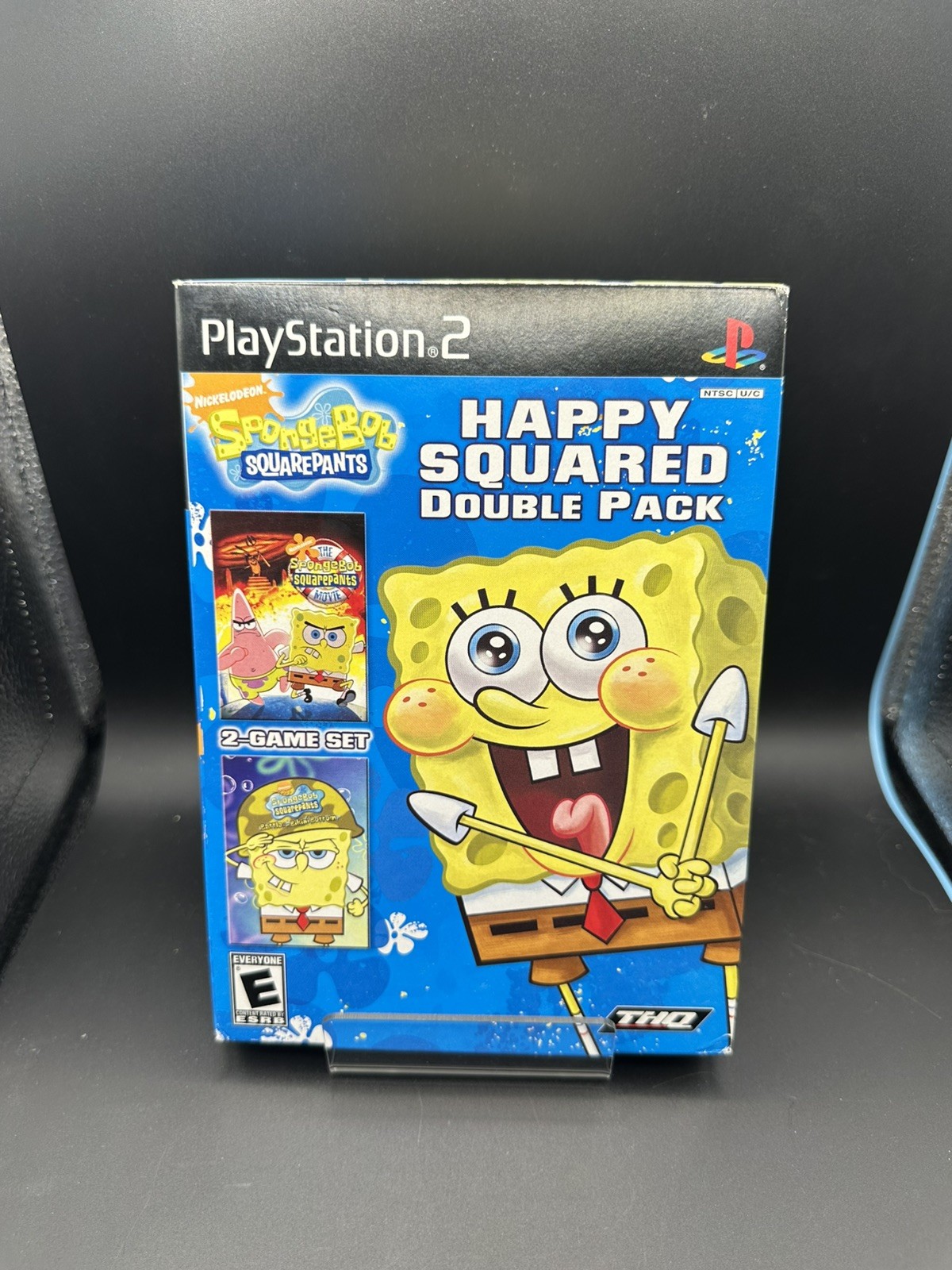 SpongeBob SquarePants: Happy Squared Double Pack PS2 CIB RARE TESTED Excellent