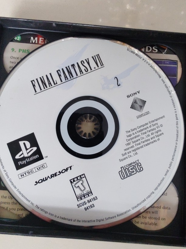 PlayStation 1 Black Label Final Fantasy VII Greatest Hits 3 Dicks & Manual See d