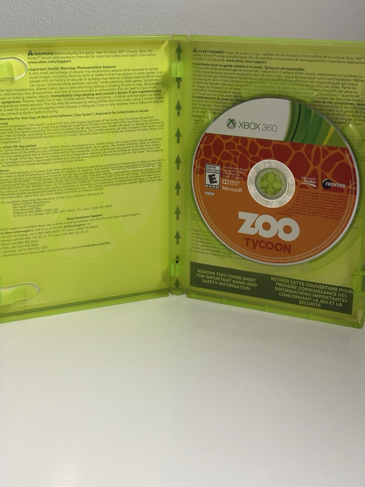 Zoo Tycoon (Microsoft Xbox 360, 2013) Game Disc and Case