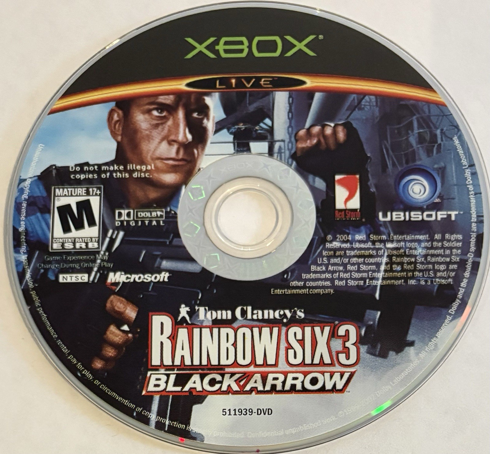 Tom Clancy’s Rainbow Six 3: Black Arrow (Xbox) DISC ONLY | NO TRACKING | M2894