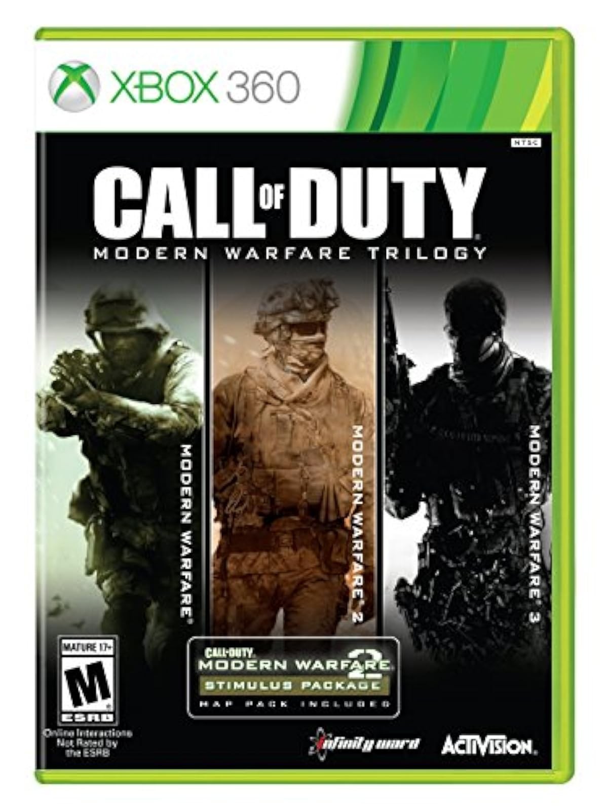 Call Of Duty Modern Warfare Collection Trilogy For Xbox 360 COD Shooter 4E