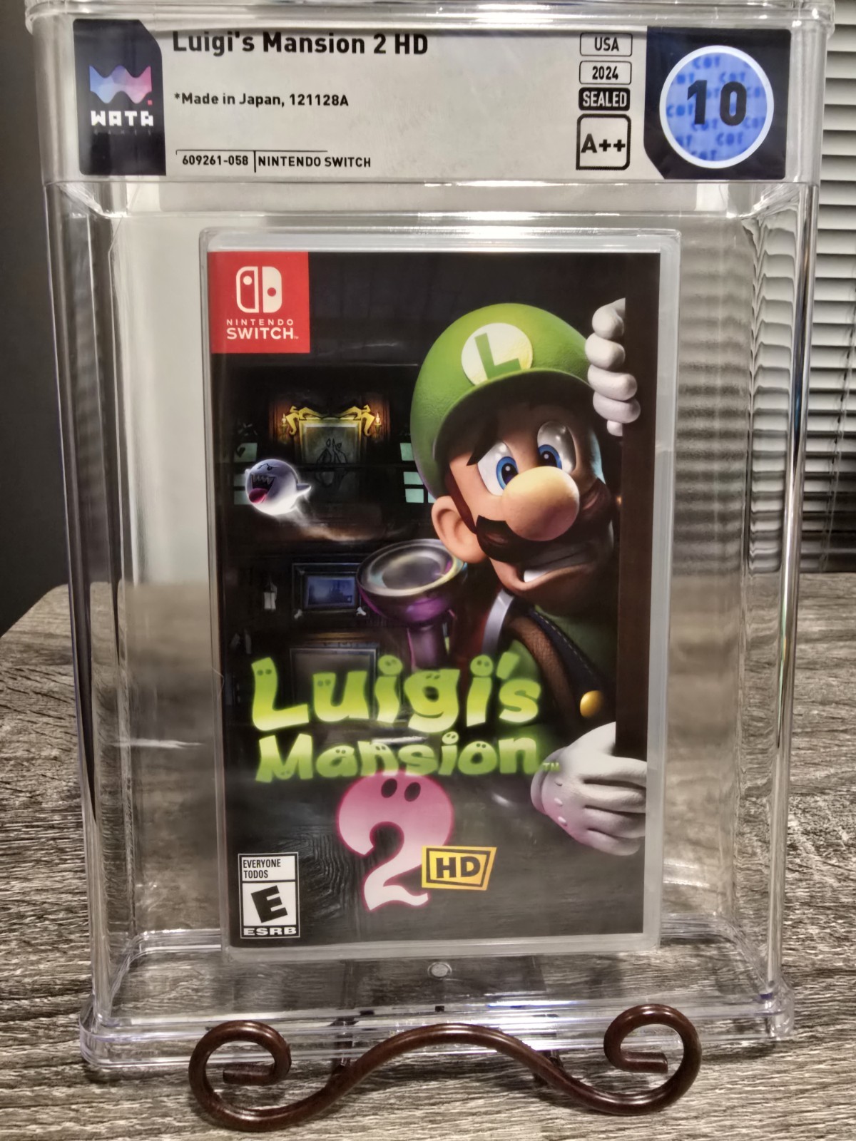 Luigi’s Mansion 2 HD – Nintendo Switch – WATA Graded 10 A++, 1st Print