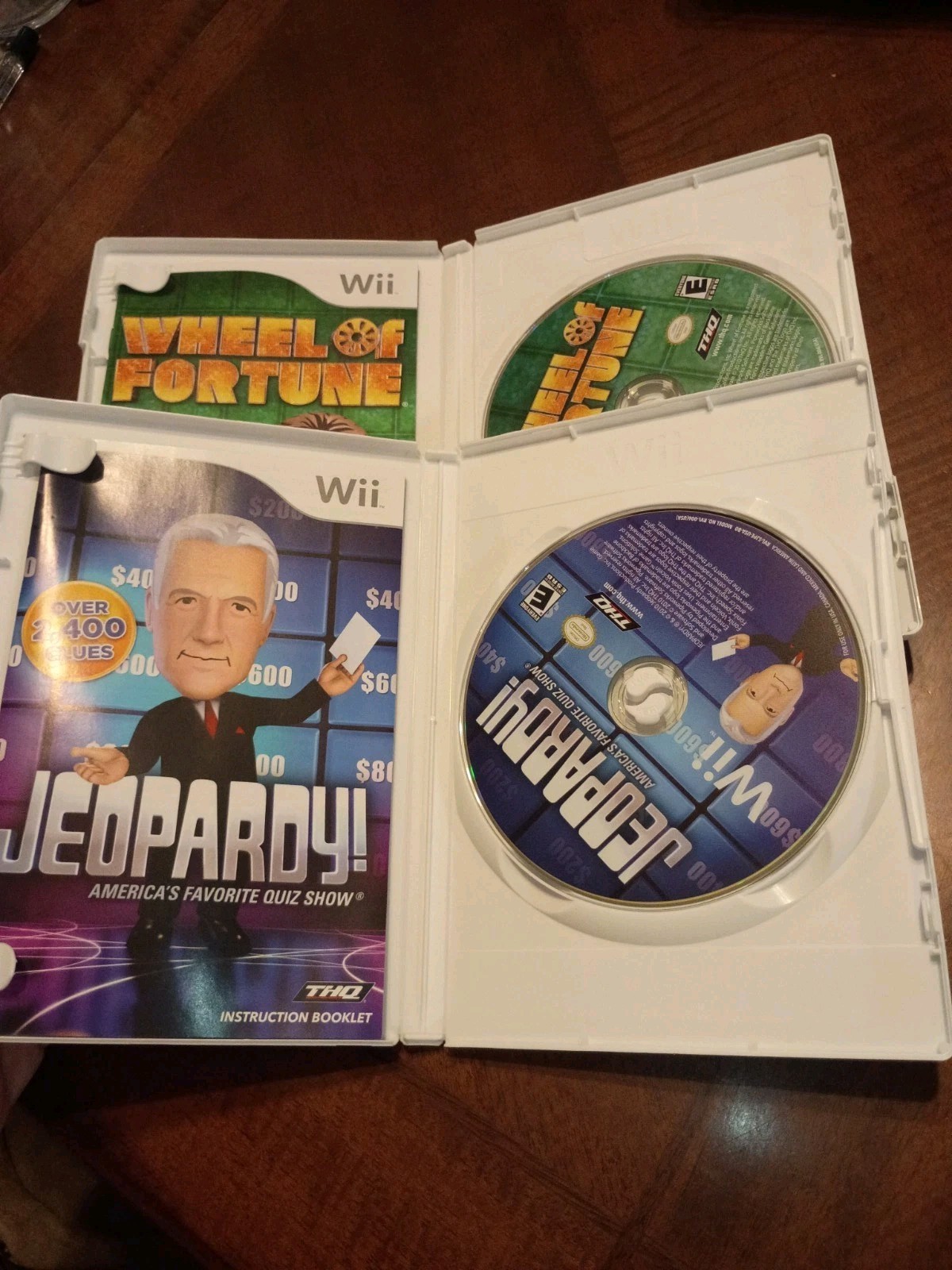 Jeopardy & Wheel Of Fortune Nintendo Wii 2008 Complete!