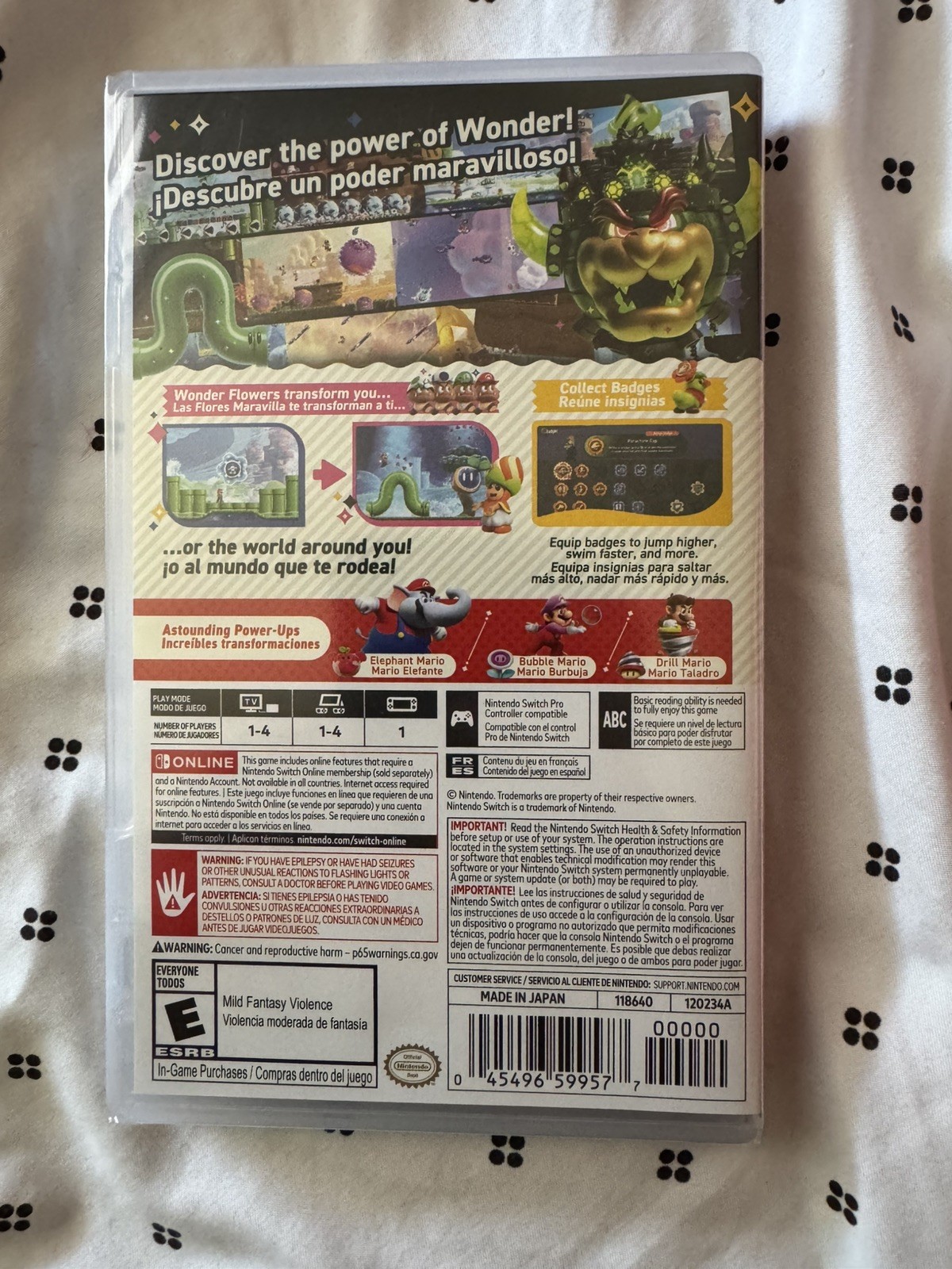 Super Mario Bros. Wonder – Nintendo Switch (BRAND NEW SEALED)