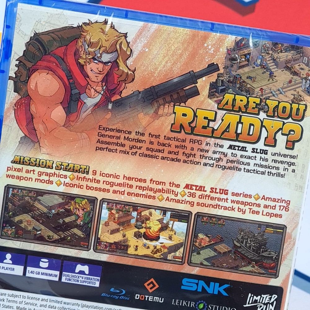 Metal Slug Tactics PS4 US Physical Game (Multi-Language/SNK Dotemu-Limited Run-L
