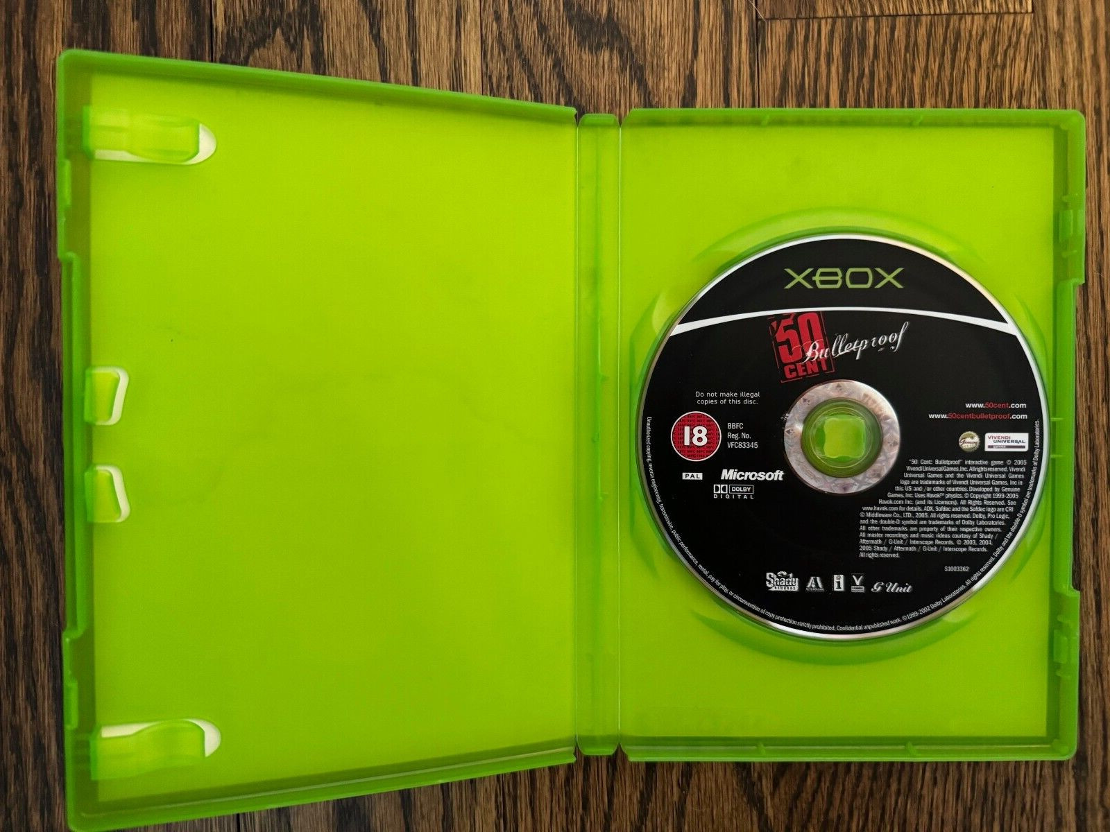 xbox 50 Cent: Bulletproof Game Microsoft *NI* PAL UK VERSION