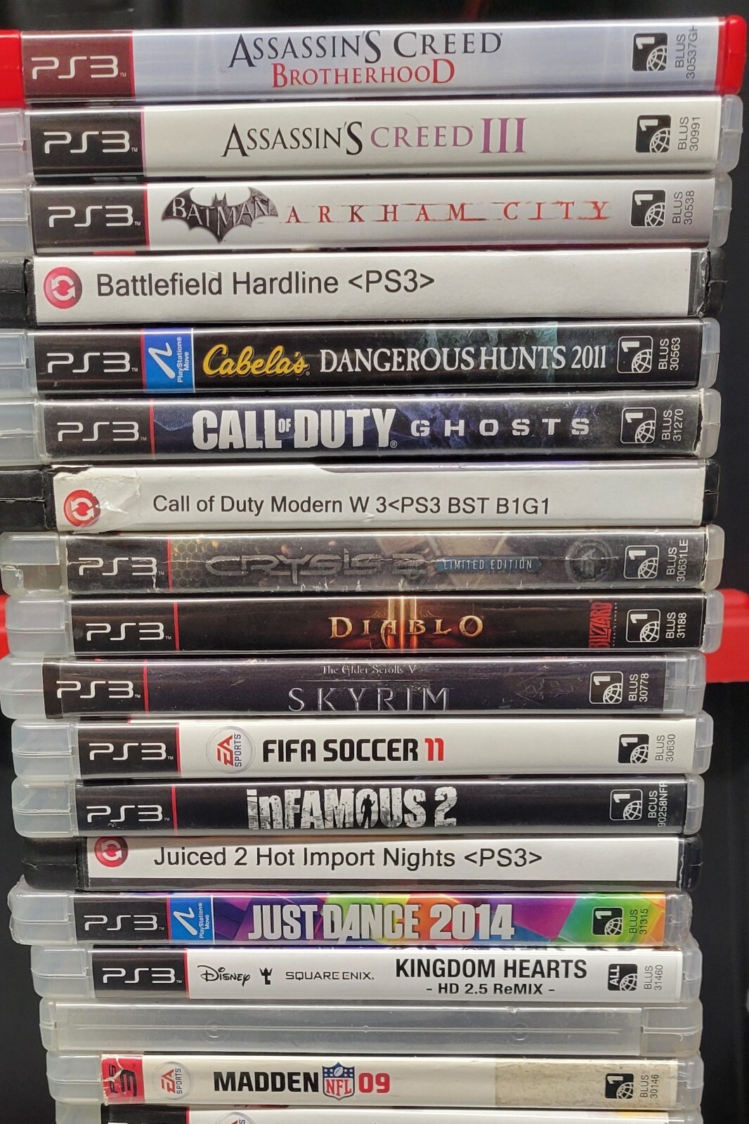 PS3 Games Used