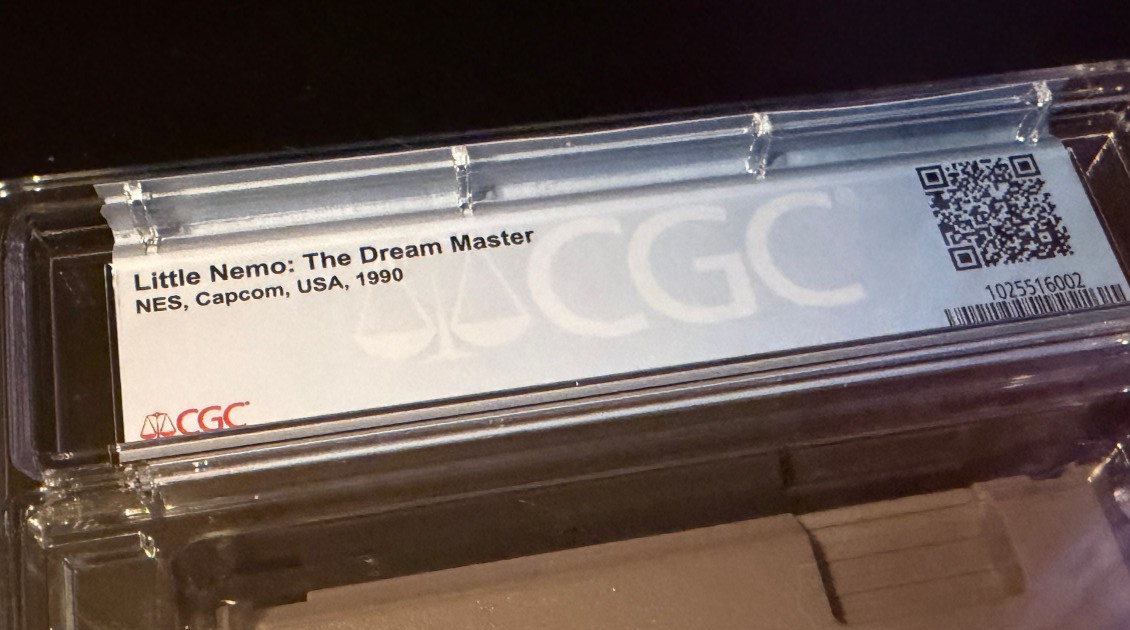 CGC 9.8 Little Nemo: The Dream Master nintendo nes factory brand new GEM MINT