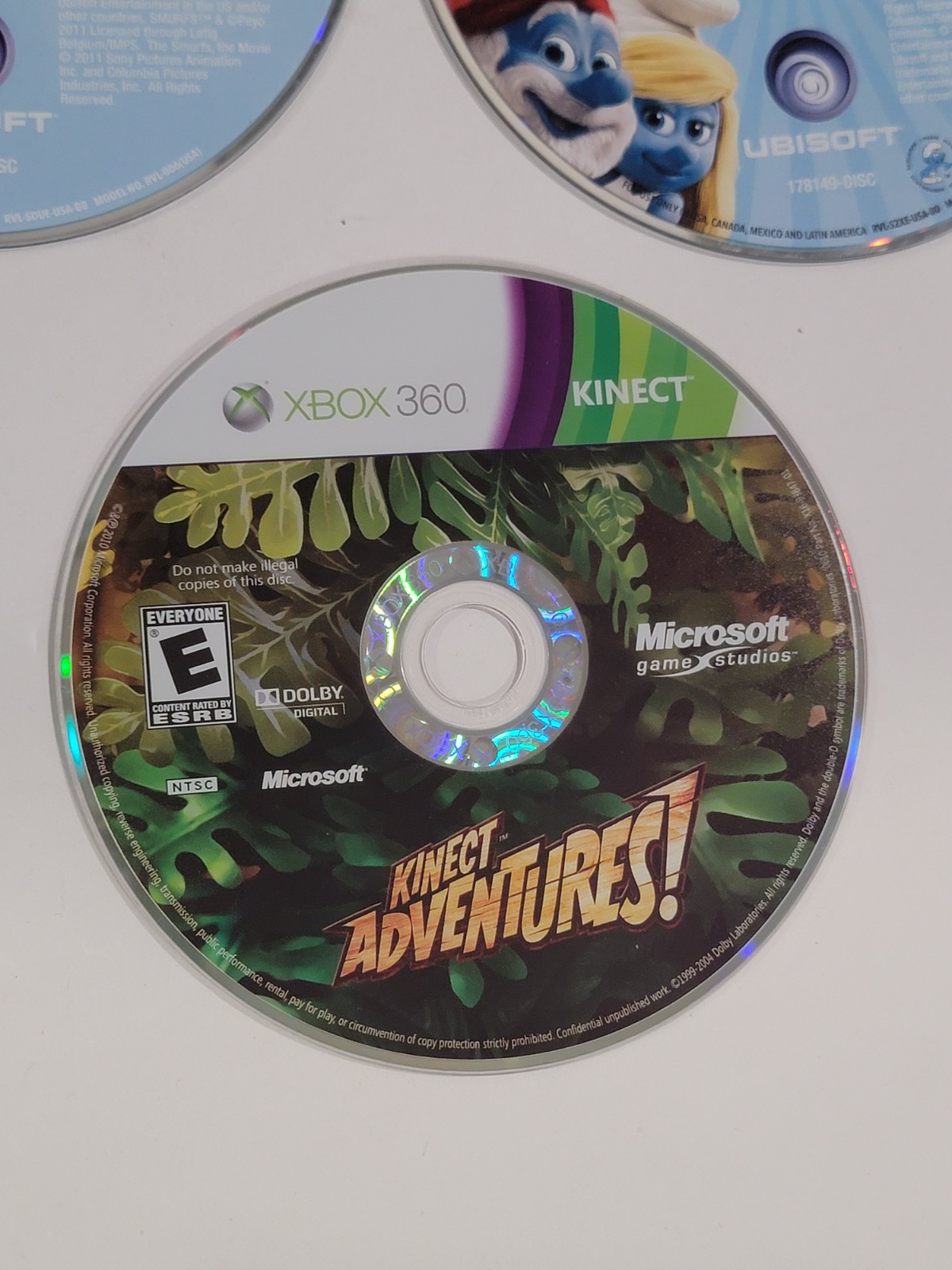 10 Loose Disc Video Game Lot – PS3, Xbox 360, Xbox One, & Wii – Smurfs, COD
