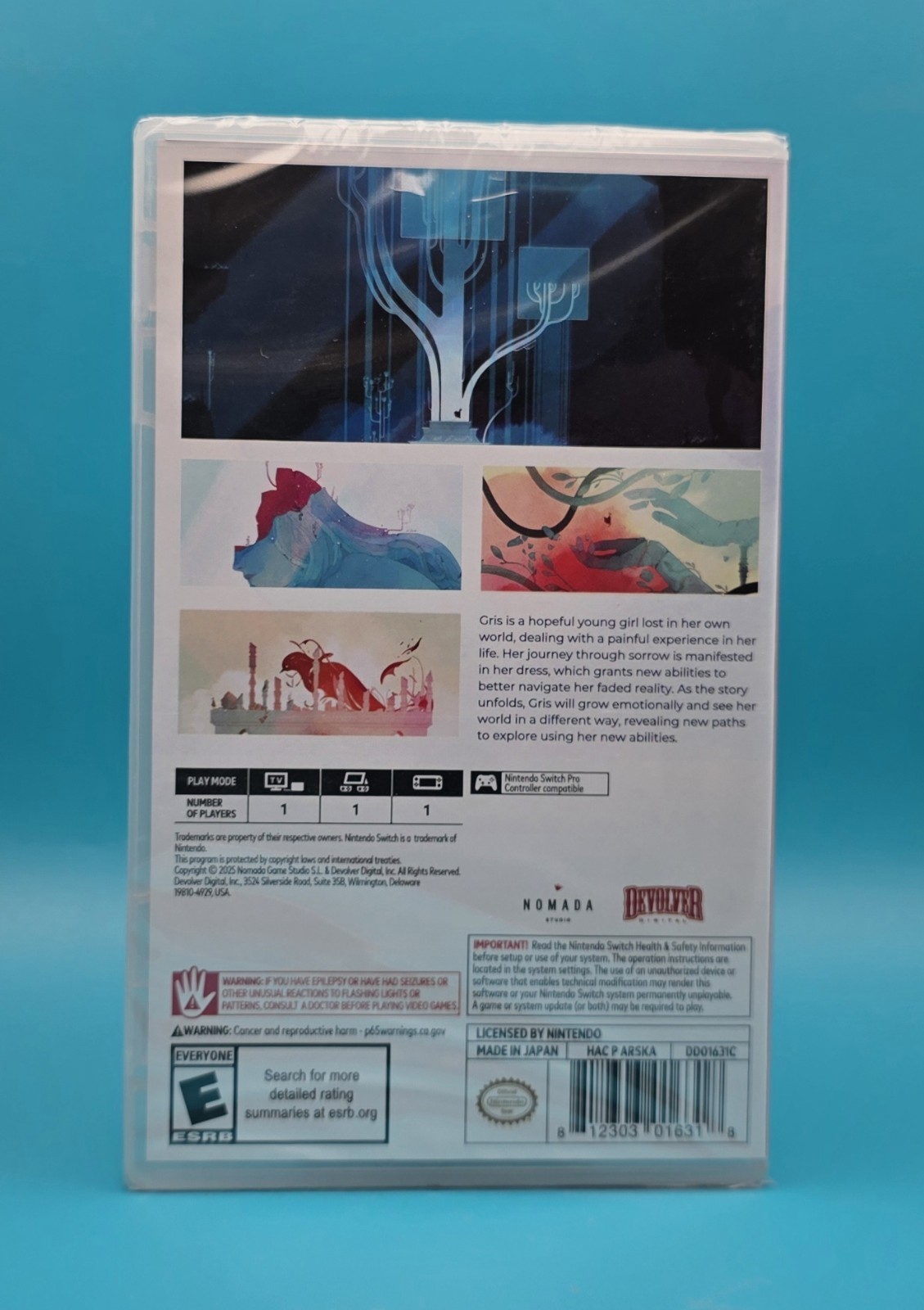 Gris [Limited Run Cover] (Nintendo Switch) Factory Sealed
