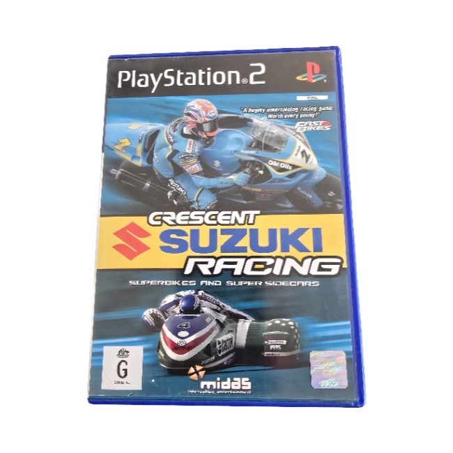 Crescent Suzuki Racing (PlayStation 2 PS2) PAL – Complete w/ Manual – Superbikes