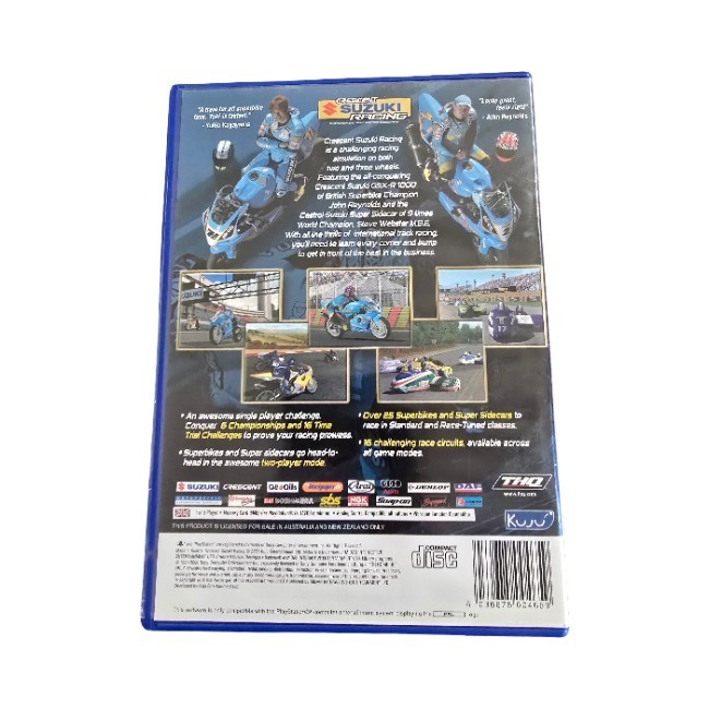 Crescent Suzuki Racing (PlayStation 2 PS2) PAL – Complete w/ Manual – Superbikes