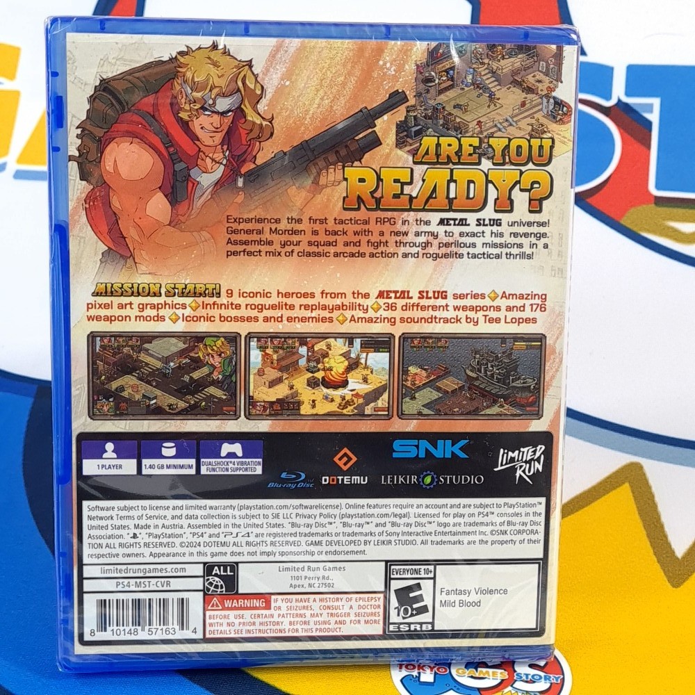 Metal Slug Tactics PS4 US Physical Game (Multi-Language/SNK Dotemu-Limited Run-L