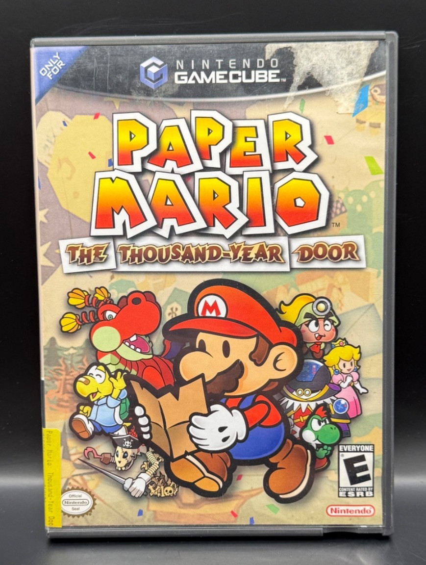 Paper Mario: The Thousand-Year Door (Nintendo, 2004) Case + Disc NO MANUAL, VG