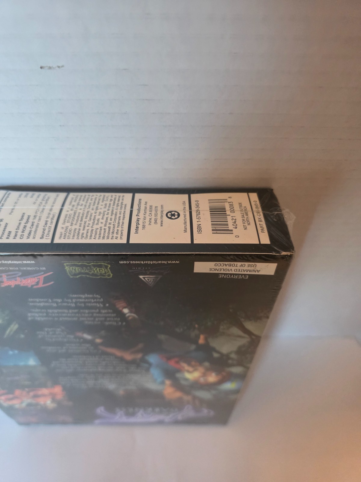 Heart of Darkness Big Box PC Game Interplay 1998 Sealed Windows 95/98/NT