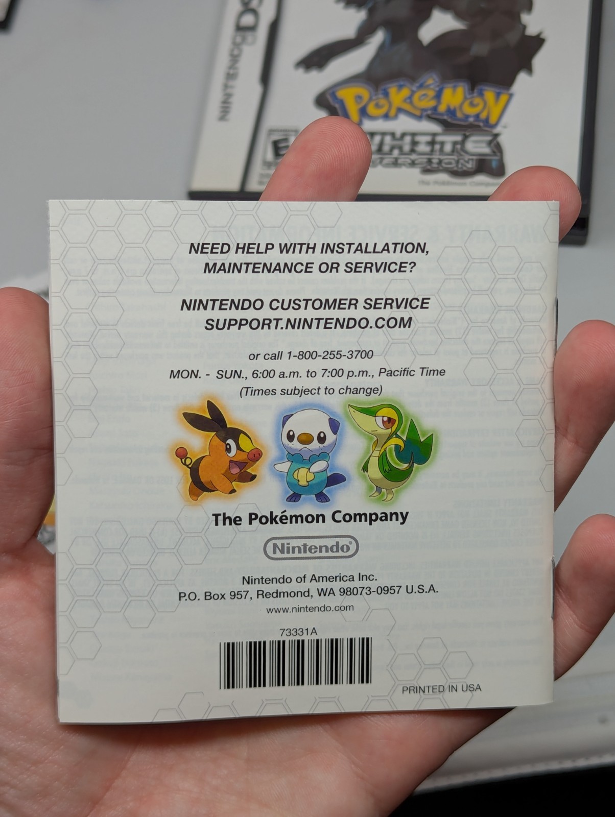 Pokemon White Version Authentic Nintendo DS 2011 Complete Cib Tested Fast Ship