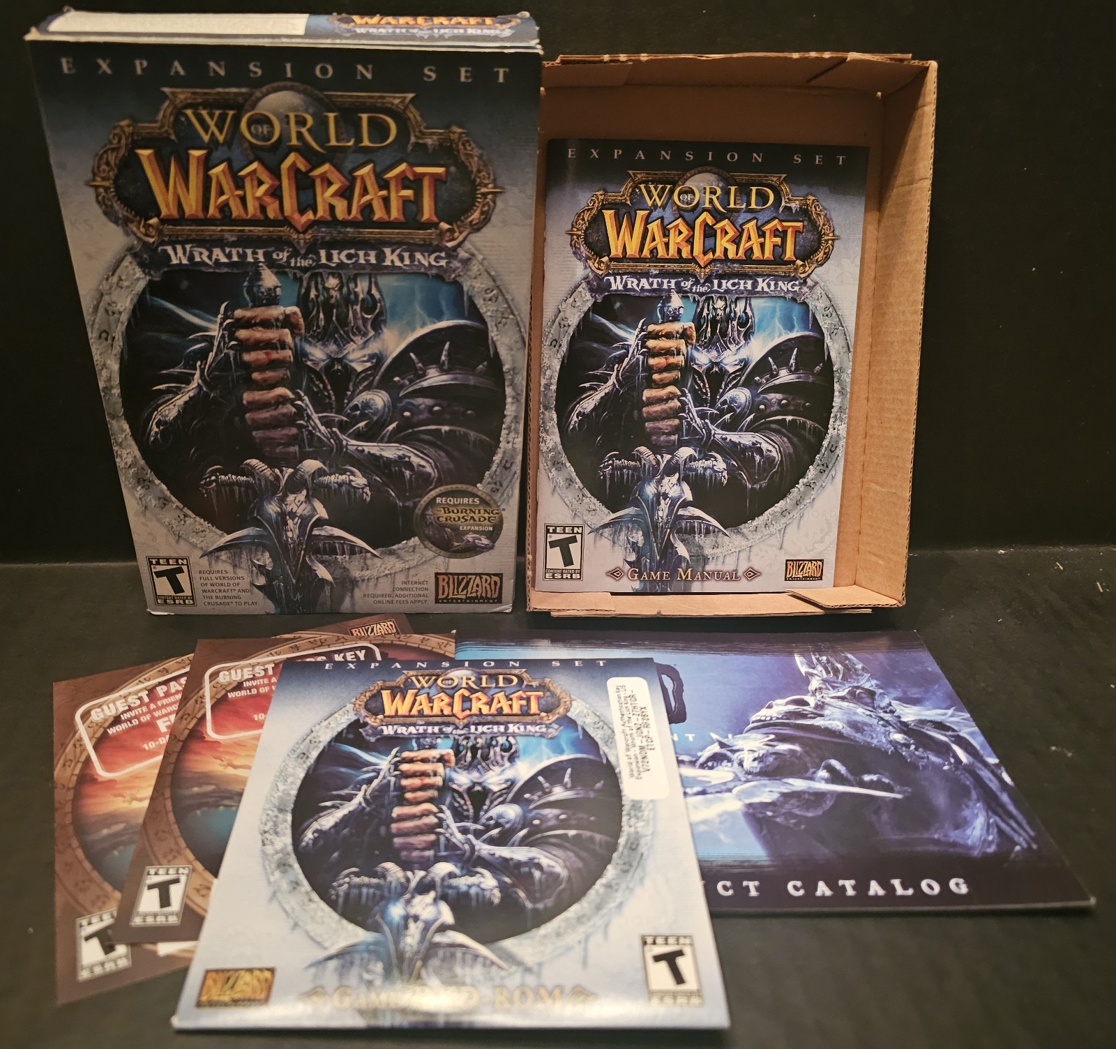 World of Warcraft Wrath of the Lich King PC DVD Expansion Set Complete in Box