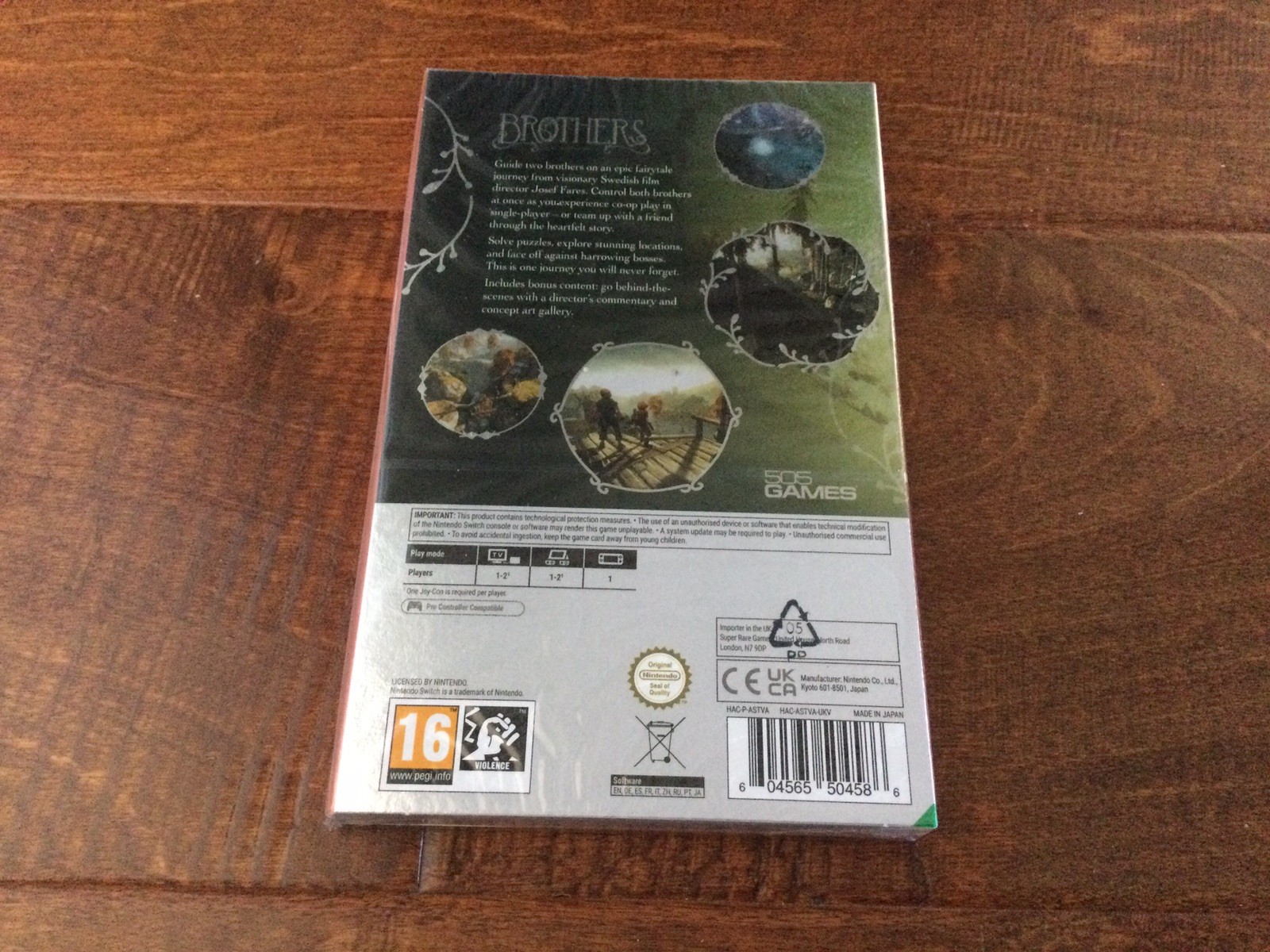 Brothers: A Tale of Two Sons Nintendo Switch Super Rare Games Holo Slip New