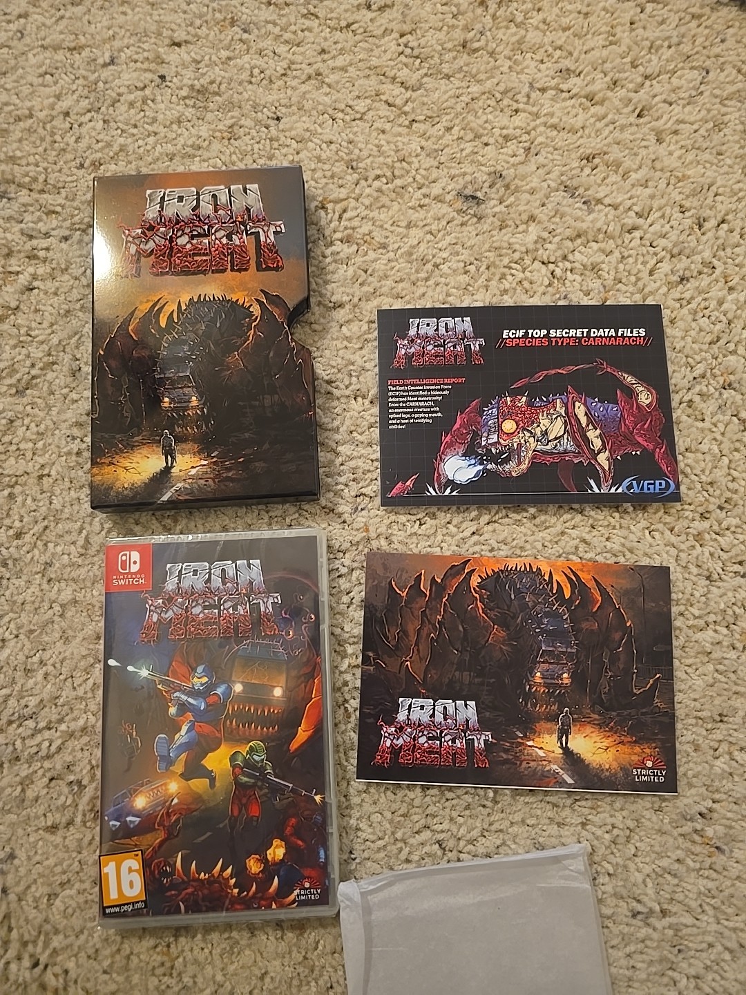 Iron Meat LIMITED METAL EDITION New NINTENDO SWITCH Game Strictly Limited Games