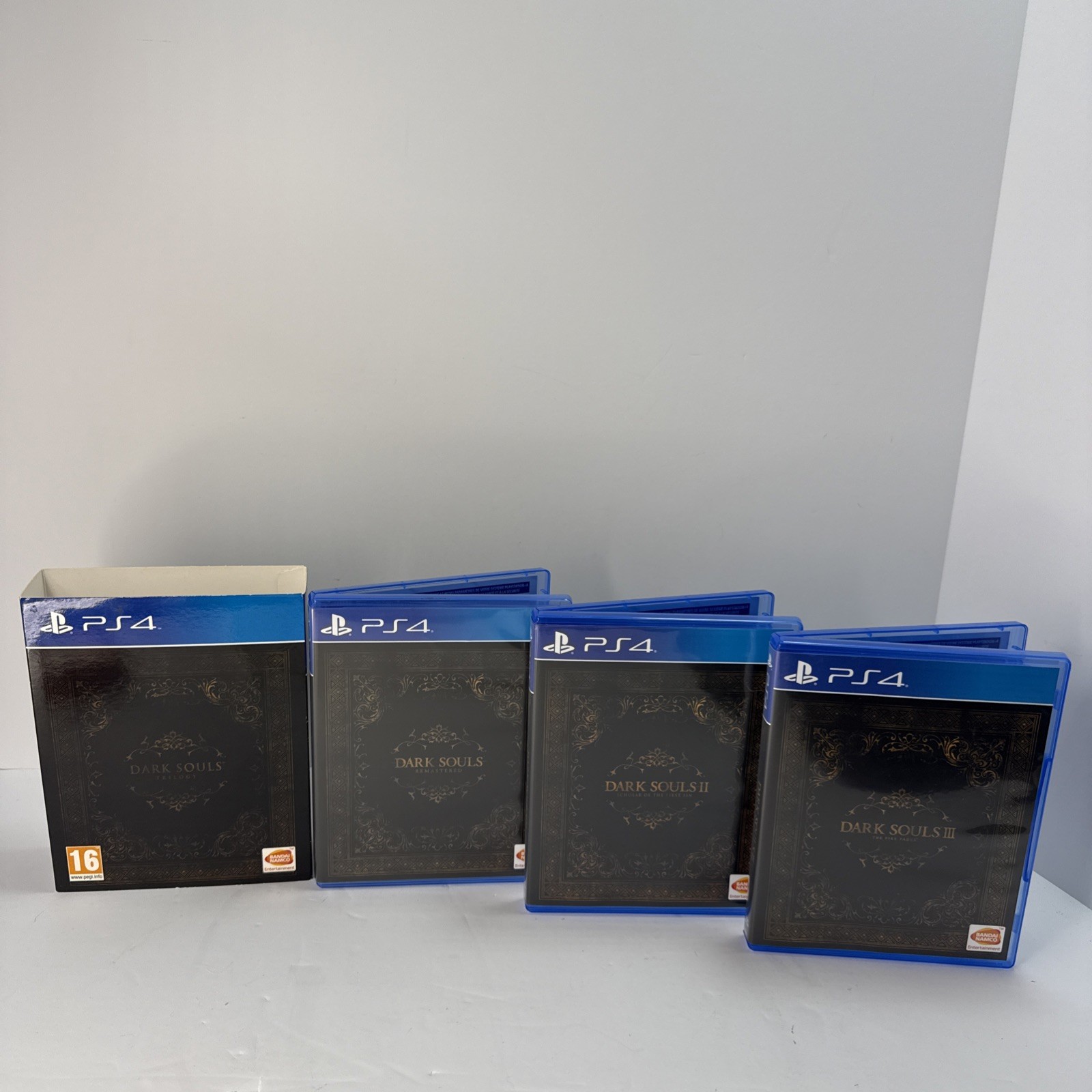 PS4 Dark Souls Trilogy PEGI EU Box Set Complete CIB Mint Discs Region Free