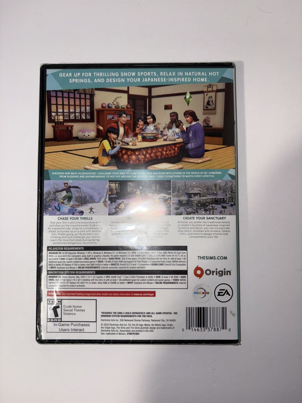 Sims 4 Snowy Escape Expansion Pack – PC – Sealed!