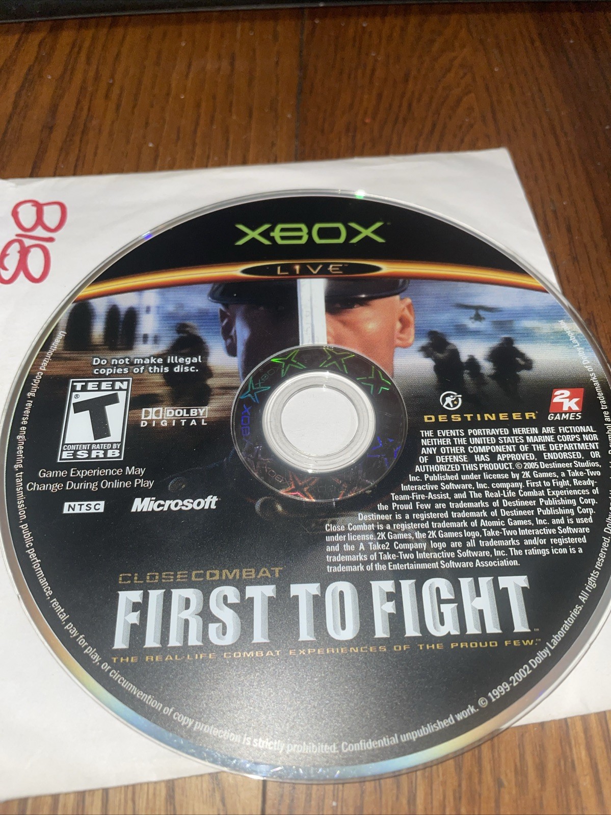 Close Combat: First to Fight (Game Only) Microsoft Xbox Fast Shipping