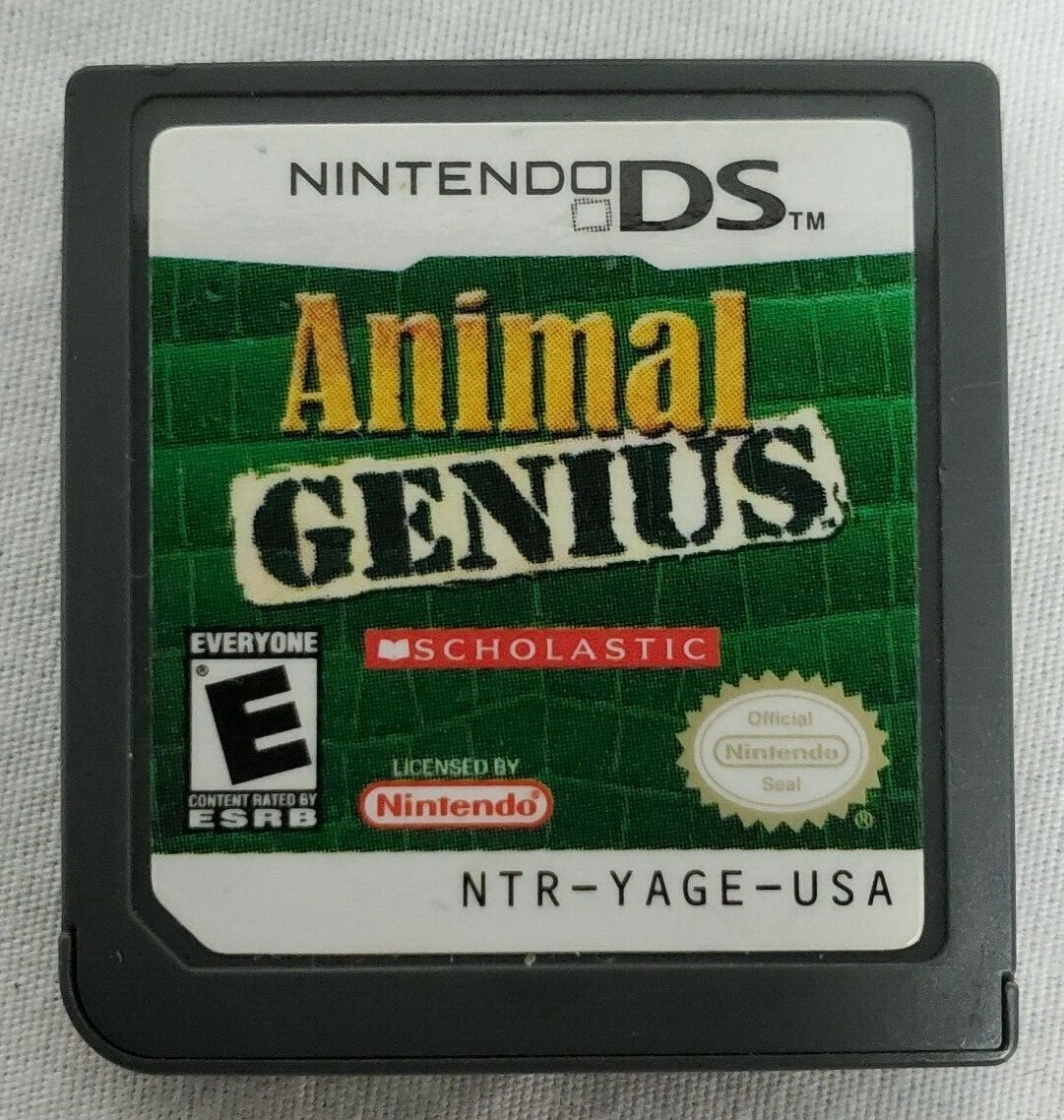 Nintendo DS ~ Animal Genius – Game Only – Scholastic (NTR-YAGE-USA)