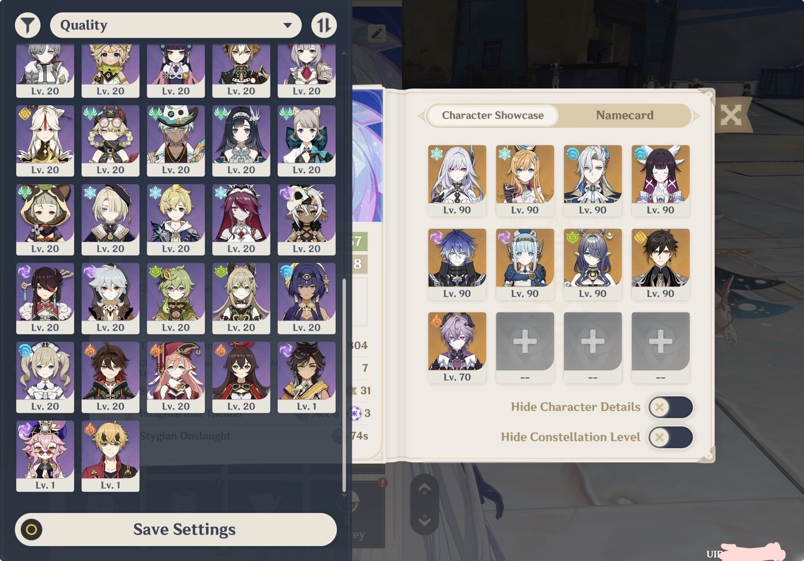 Asia Server AR 57 Account (Skirk, Columbina, etc) MESSAGE BEFORE BUYING PLS!!