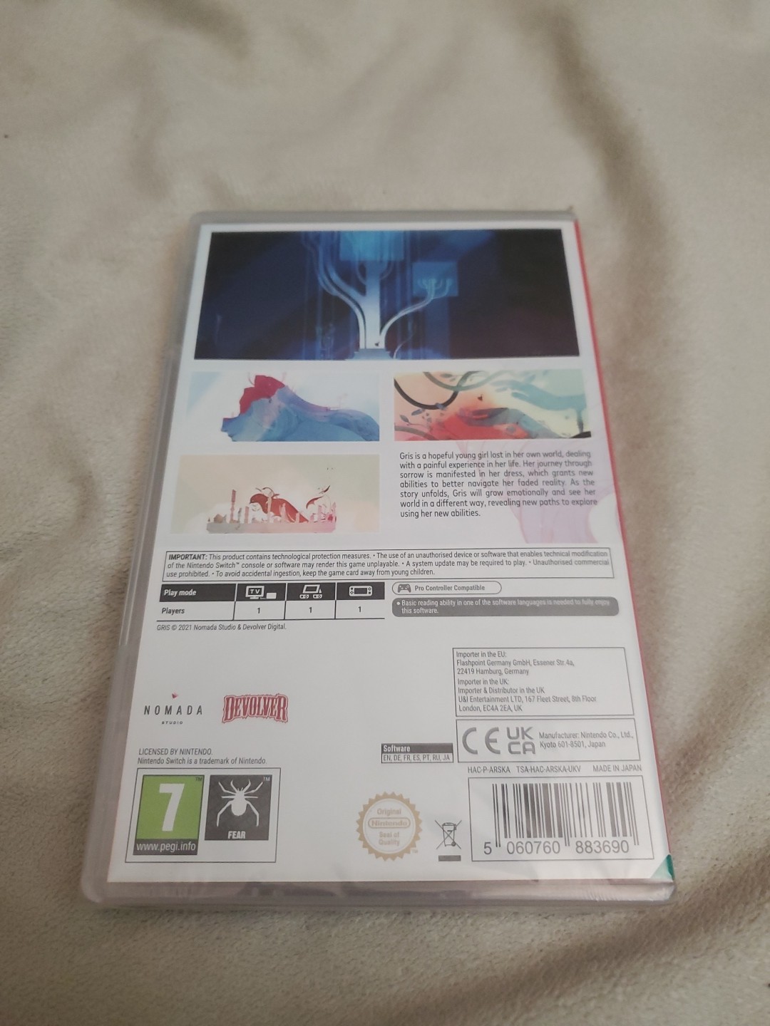 Gris – Nintendo Switch – Works On USA Consoles – Brand New