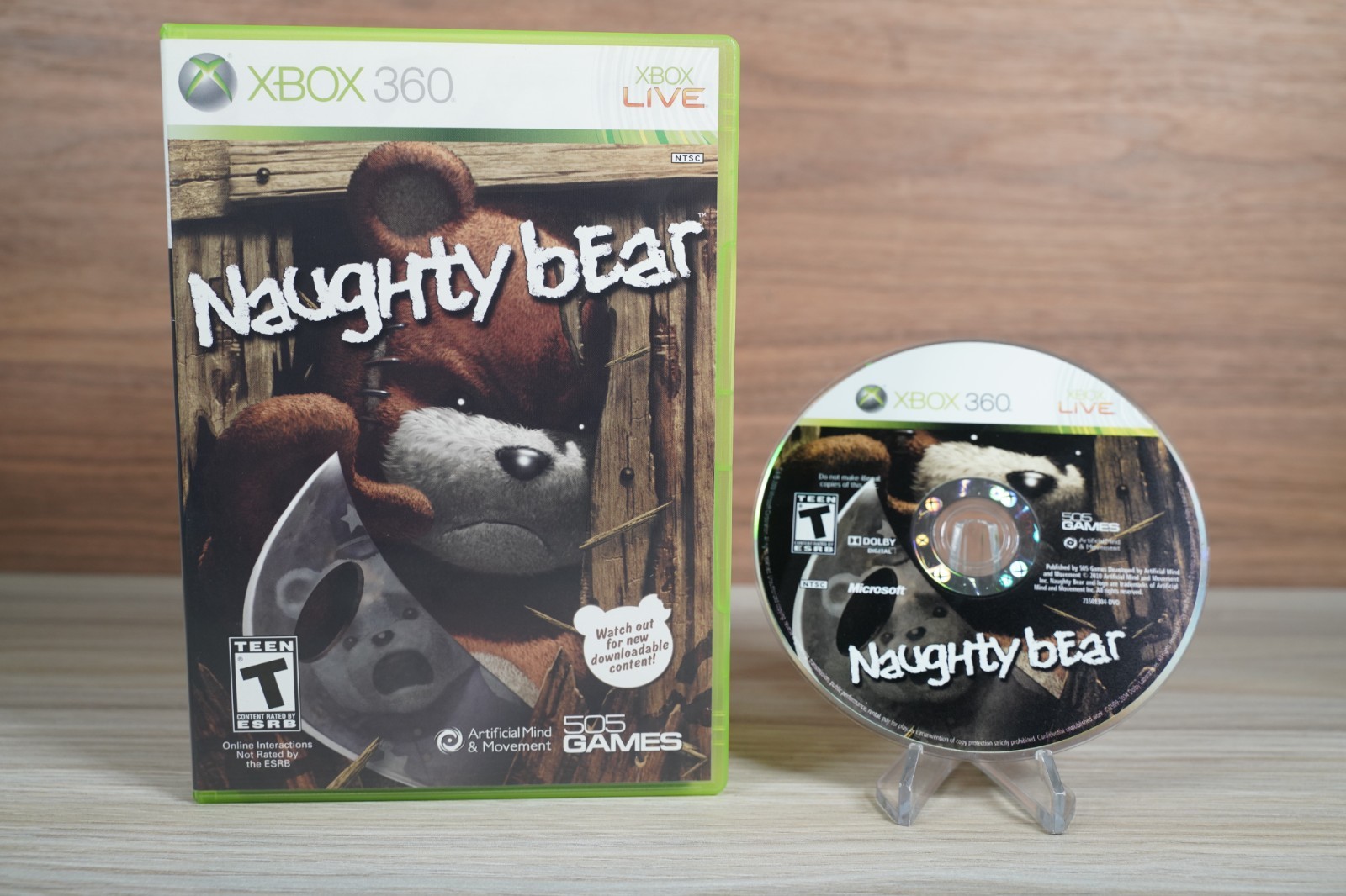 Microsoft Xbox 360 Naughty Bear – Complete CIB CLEAN!
