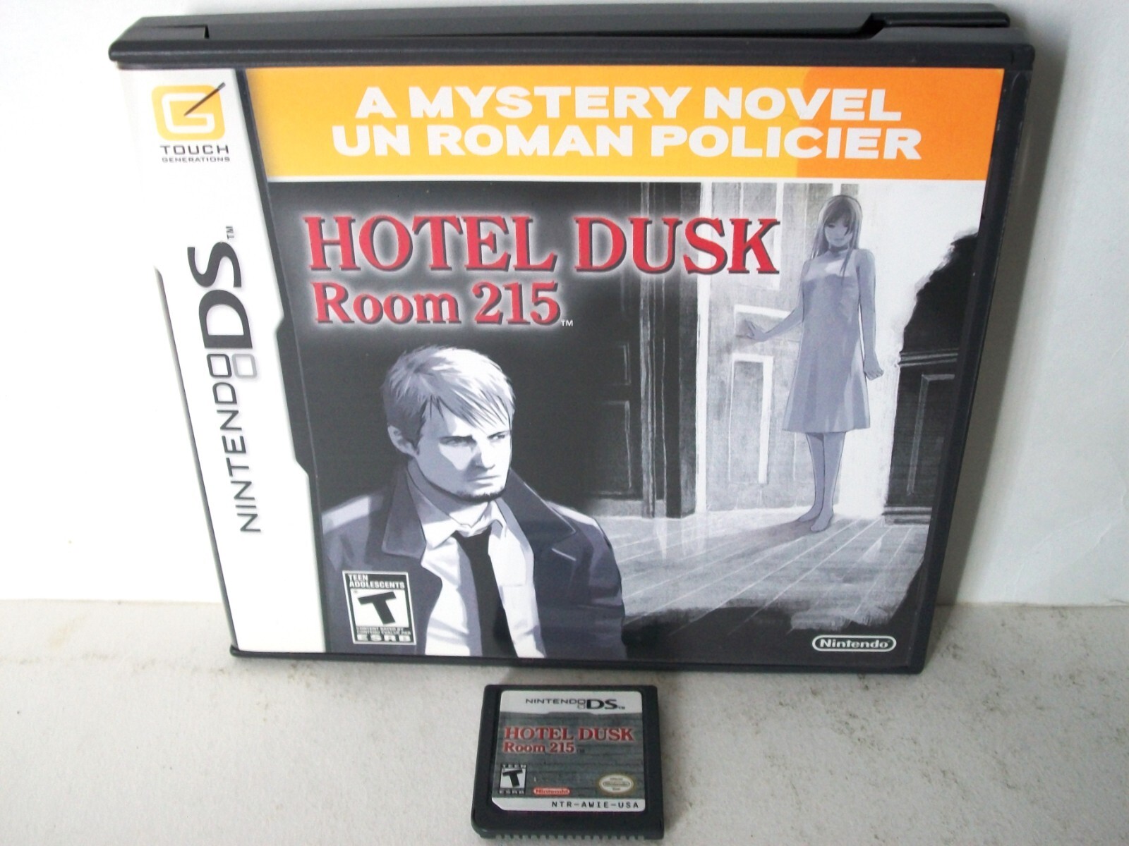 Hotel Dusk Room 215 Nintendo DS Game Cart Murder Mystery Visual Novel Authentic