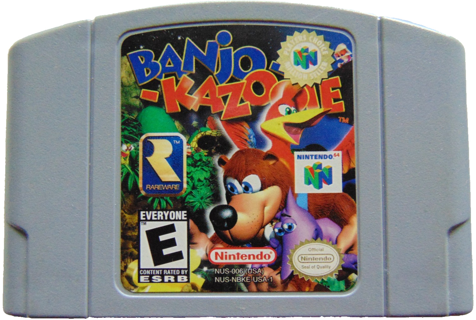 Banjo Kazooie Nintendo 64 N64 Authentic Players Choice Variant Retro Game Cart