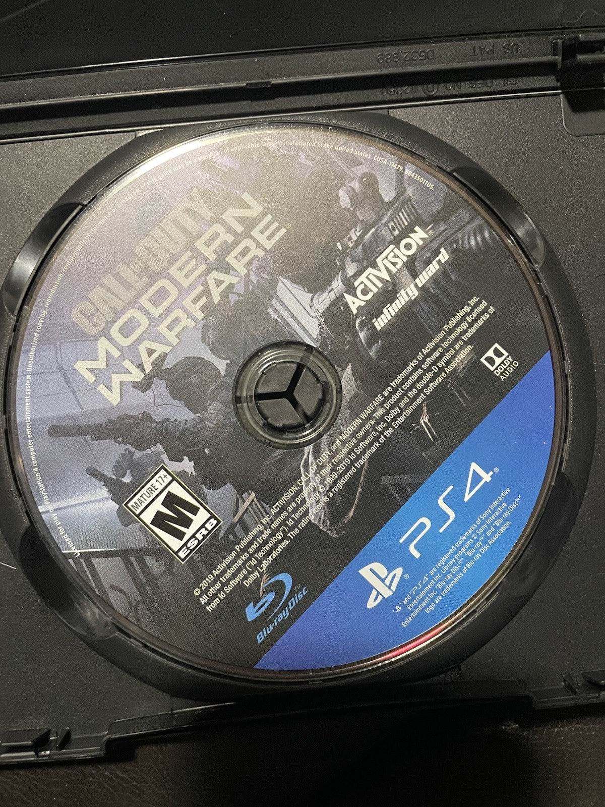 Call of Duty Modern Warfare Sony PlayStation 4 Multiplayer Shooter – Plain Case