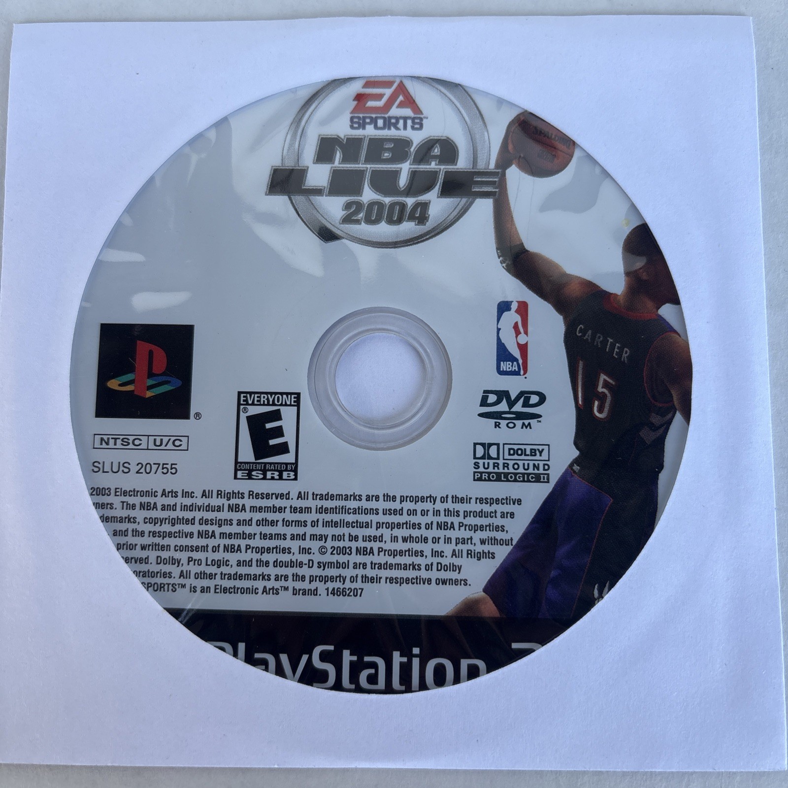 Nba Live 2004 -PlayStation 2 PS2 DISC ONLY NO TRACKING *Tested*