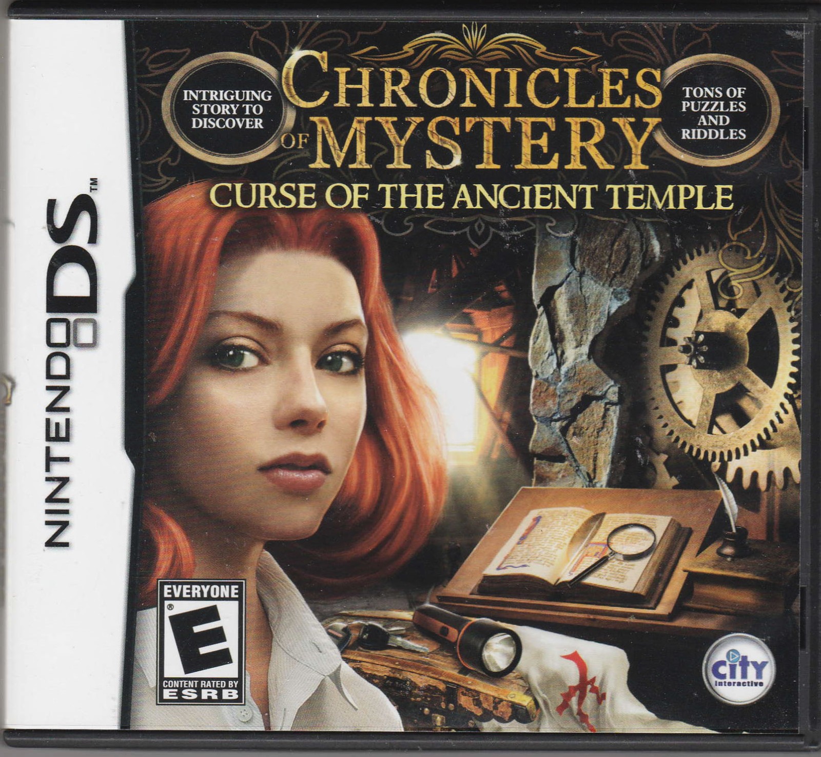 Ninendo DS Video Game CHRONICLES MYSTERY Curse Of The Ancient Temple COMPLETE !