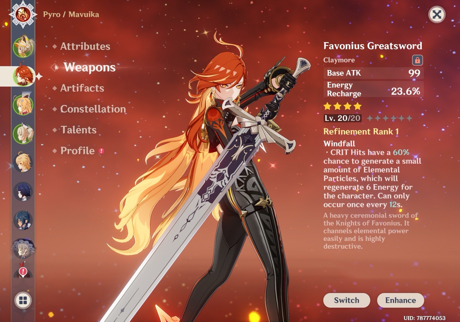 Genshin Impact Account – EU